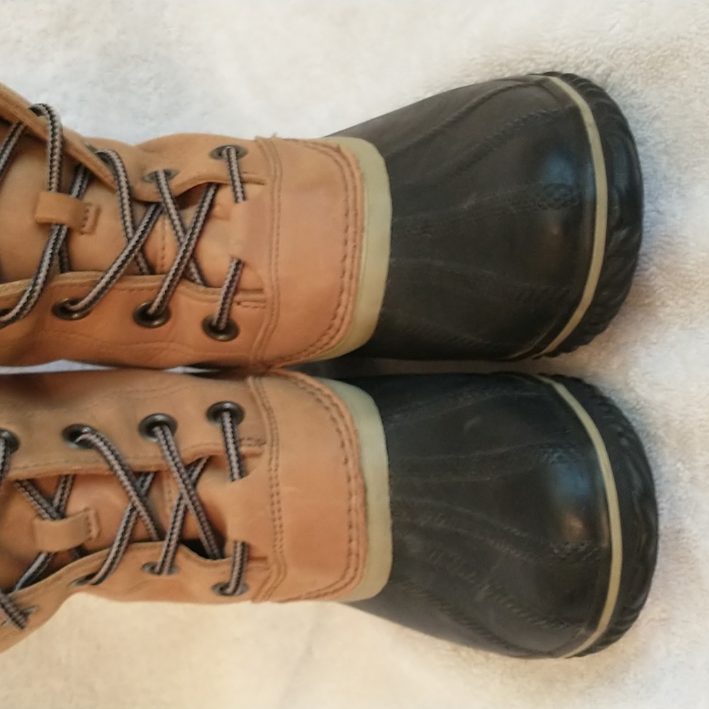 Sorel‎ Slimpack II Lace-up Winter Boot, Black And Brown, Women's Size 8 And 1/2 - Picture 4 of 12